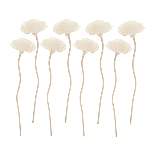 Levemolo 8pcs Aromatherapy Rattan Vines for Diffuser Natural Flower Design Diffuser Sticks Home Fragrance Accessory for Essential Oils Relaxing Atmosphere Decoration