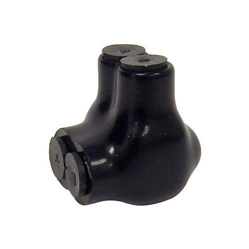 Morris 97105, 1/0-#14 Black Insulated 2-Conductor Side Entry Splice (Pack of 16 pcs)