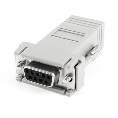 Adaptador uxcell RJ45 a DB9 Hembra 9 Pin 1pc miniatura 2