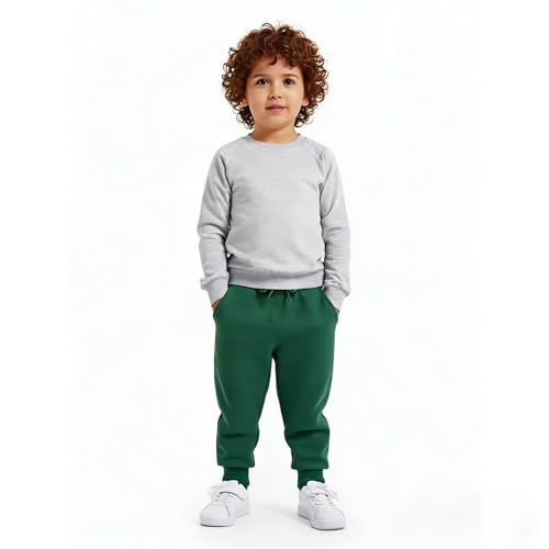 Image of HUAER& Baby Boy's Jogger Pants Dinosaur Car Animal Print Drawstring Elastic Sweatpants (1-Pack 2-Pack)