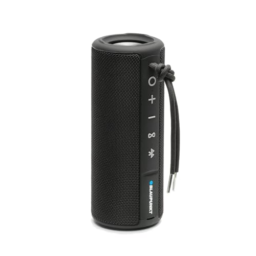 Blaupunkt BT 214 Bluetooth Lautsprecher, tragbar, kabellos, 10h Akkulaufzeit, Bluetooth 5.0, AUX, Freisprechfunktion, klarer Sound, starker Bass, kompakt, für Handy, Tablet, Outdoor, Garten, schwarz