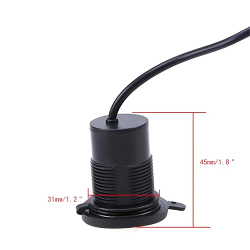 Image of USB Mobile Charger for Bikes and Cars. (Fast Charging Output : 5V-1.5A) (Waterproof Silicon Cover with ON /Off Switch) - Black