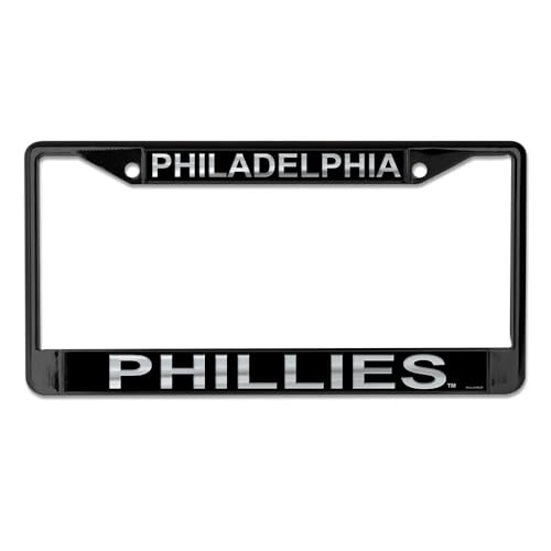 Philadelphia Phillies Laser Black License Plate Frame