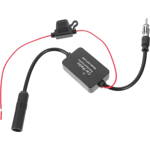 Preamplificador de señal FM para coche con adaptador estéreo de 12v