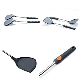 Photo Gallery magiclulu spatola silicone antiadherente con manico lungo acciaio inossidabile per cucinare utensile da cucina per friggitrice ad aria e pentole antiaderenti Photo Gallery magiclulu spatola silicone antiadherente con manico lungo acciaio inossidabile per cucinare utensile da cucina per friggitrice ad aria e pentole antiaderenti