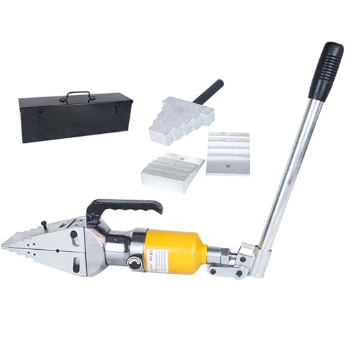 Écarteur de Brides hydraulique pour la réparation et Le Remplacement de canalisations, écarteur Portable de 10 tonnes avec Un écartement de 81 mm et Une épaisseur de Pointe de 6 mm (Yellow)