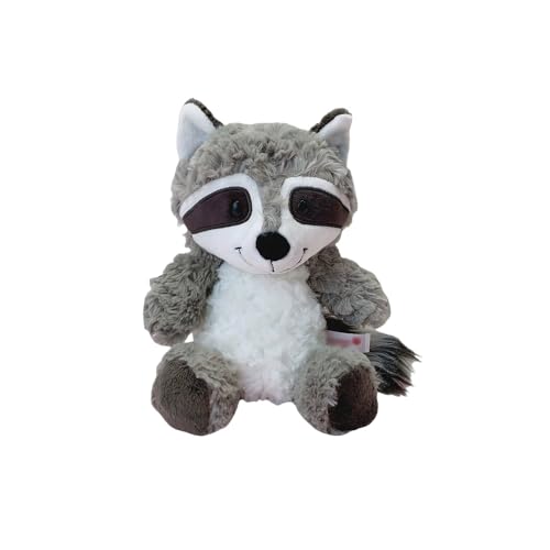 Xshelley 25 cm Mapache de peluche de juguete de peluche de mapache de peluche de juguete de bosque suave muñeca de animales, regalos lindos de juguete para niños y niñas