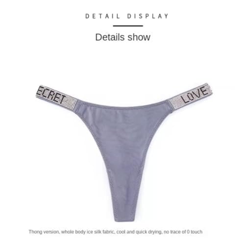 Image of Women's Low-Rise Thong Panty | Stretchable Polyester Innerwear for Comfort | Soft Waistband Lingerie for Women & Girls