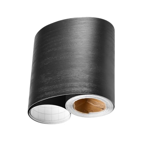 Marco de espejo extraíble, kit de borde despegable, adhesivo impermeable de PVC de grano de madera de 10 metros para marco de espejo de baño, hogar, habitación, cocina, ducha, inodoro, decorat