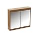 Armario de Baño Espejo marrón de Cristal y MDF de 60x14x54 cm - LOLAhome