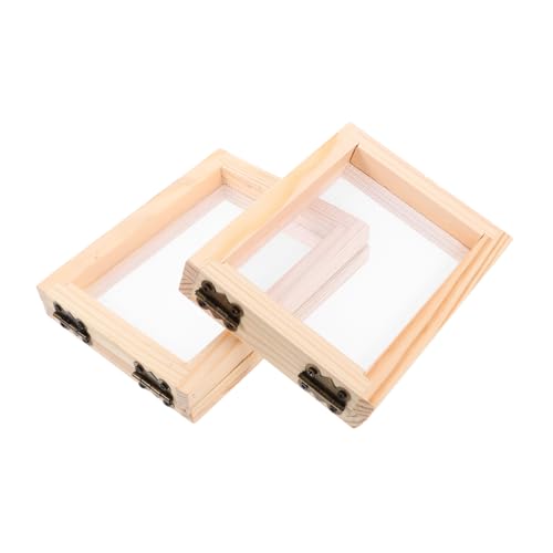 Operitacx Minimalist Wooden Picture Frames DIY Paper Making Screens Versatile Art Display Frames
