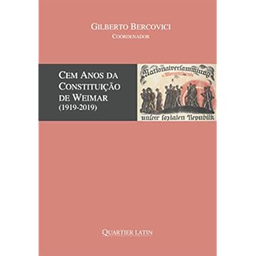 Capa do livro Cem Anos Da Constituição De Weimar; (1919-2019)