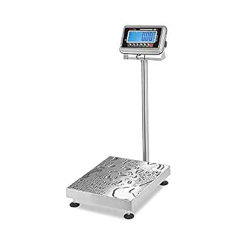 VisionTechShop TBWS-100 Washdown Stainless Steel Bench Scale, 100lb Capacity, Switchable Lb/Kg/Oz, NTEP Legal for Trade