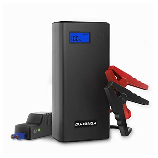 DUDONGA Arrancador de Coches, 1000A Arrancador de Baterias de Coche (para 7.0L de Gasolina o 5.5L de Diesel), con Carga Rápida QC3.0 (Negro)