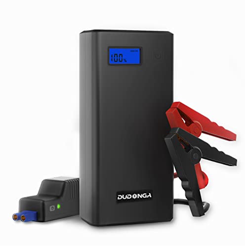 DUDONGA Booster Batterie Voiture 12800mAh 1000A Démarreur de Voiture Portable (Jusqu’à 7.0L...