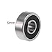 TOP-VIGOR 10Pcs 605-2RS Deep Groove Ball Bearings, Z2 5mm x 14mm x 5mm Double Sealed Industrial Bearings, Chrome Steel Skateboard Bearings for Electrical Instrument Equipment