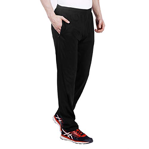 Image of Trackpants for Men - Regular Fit, Cotton Hoisery, Ultra Soft, Comfortable, Lightweight, Ziper Pockets, Front Zip, Back Pocket, Solid Mnimal