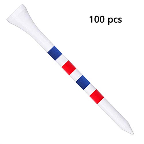 image for Zivisk Golf Tees Pack of 100 - Reduces Friction 3 1/4 Inch- More Durab