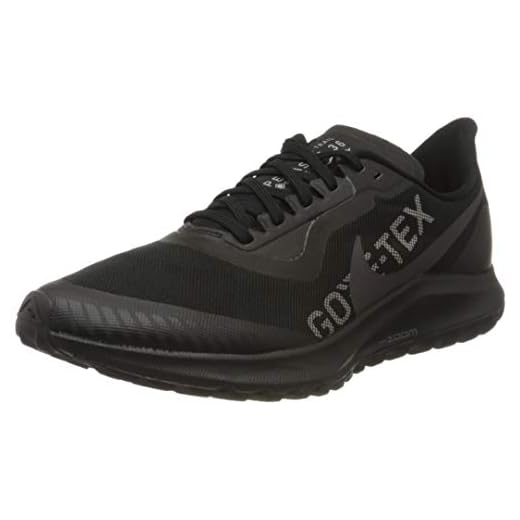 Nike Zoom Pegasus 36 Trail GTX, Zapatillas de Running para Asfalto Hombre, Multicolor (Black/Thunder Grey/Total Orange 001), 42 EU