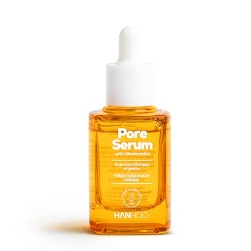 Hanhoo Pore Serum with Niacinamide, 1.01 Fl. Oz., with Niacinamide, Salicylic Acid, and Glycolic