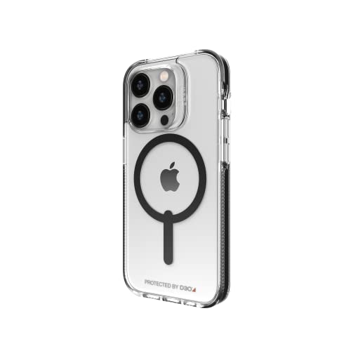 Image of ZAGG Gear4 Santa Cruz Snap Case Apple iPhone 14 Pro, D30 Drop Protection Up to (13ft│4m), Wireless Charging Compatible, Reinforced Top, Bottom & Edges - Black