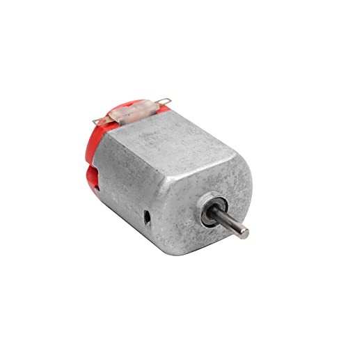 Image of Electronic Spices Pack of 5 DC Electric Toy Motor 3 to 6V Rectangular Red Rear Cover Small Electric Motor 5000 to 10000 RPM for DIY Toys, Science Projects