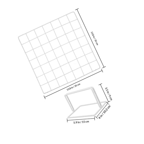 Présentoir de rangement en fer blanc pour esthétique bureau
