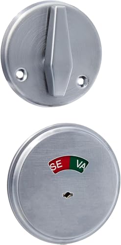 D271626 D200 Series Restroom Occupancy Indicator Deadbolt 30253 Latch 10094 Strike Satin Chrome Finish - 5 Pack