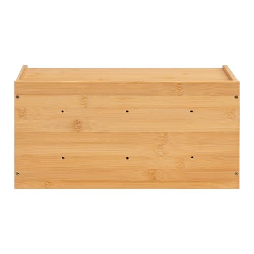 HollyHOME Breadbins for Kitchen Natural Rectangle Bamboo Bread Bin, Bread Storage Containers, Bread Storage Box with Lid Breadbin,Rectangle Natural - Cosy Home Interiors HollyHOME Breadbins for Kitchen Natural Rectangle Bamboo Bread Bin, Bread Storage Containers, Bread Storage Box with Lid Breadbin,Rectangle Natural - Image 8