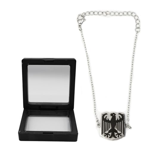 exatta Bracelet Aigle d'Allemagne pour Homme, Bracelet Aigle Allemand en Acier Inoxydable, bracelet Armoiries d'Allemagne, Bijou Armoiries, Bijou Homme