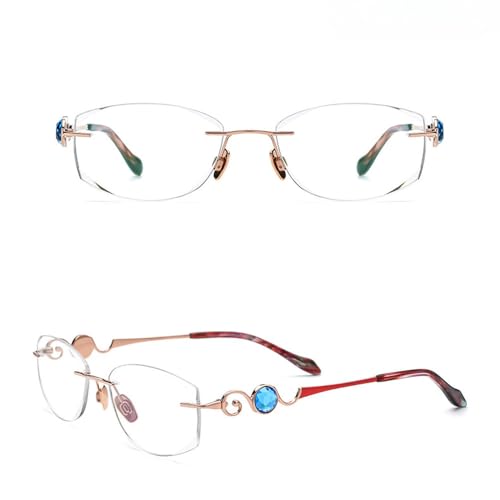 Monture lunettes titane pur femme sans monture ultra légère et robuste