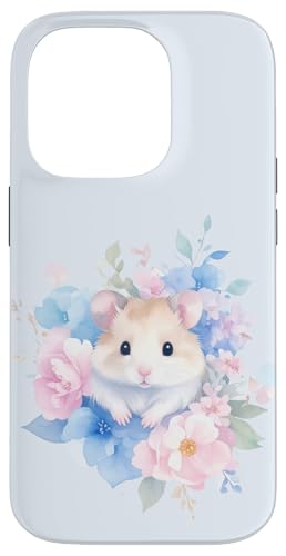 Hamster in Pastel Garden�y�n���X�^�[×���킢���z���ʃ^�b�`�̂ӂ���A�[�g �X�}�z�P�[�X iPhone 14 Pro �p