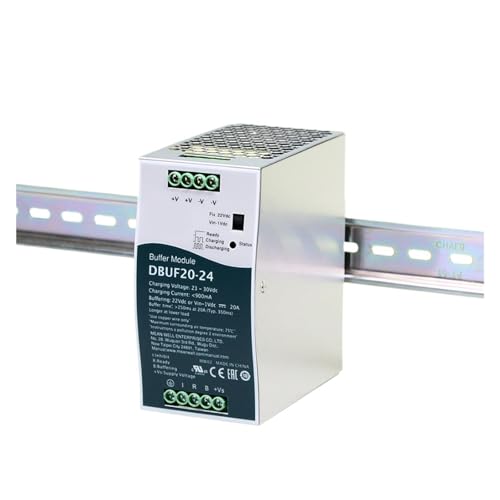Alimentation CC 24 V/20 A DBUF20-24 pour rail DIN industriel