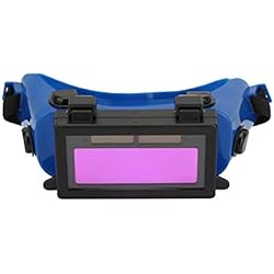 Gafas De Sol Soldador Gafas para soldar, Máscara para ojos con oscurecimiento automático solar Gafas para soldar Gafas protectoras para los ojos de soldador para obras de construcción, Soldadura eléctrica(Azul)