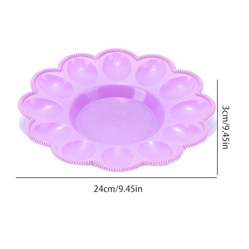Eierbecher für Eier, Set Eierbehälter, dekoratives Tablett zum Servieren, Organizer für Kühlschrank, Küche, Restaurant – Bild 6