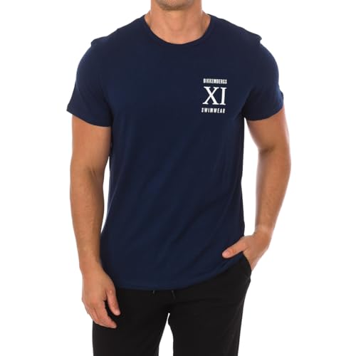 T-shirt en coton homme Bikkembergs imprimé col rond mode casual