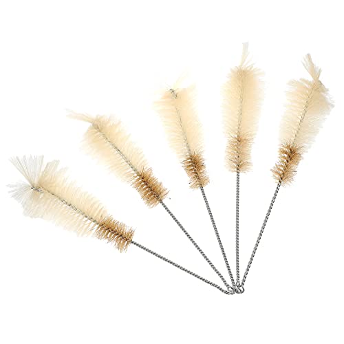 FUNOMOCYA 5pcs Erlenmeyer Flask Brush Conical Brush Tool Bottle Cleaner Brush Bristles Laboratory Flask Brush Test Tube Brush Lab Vial Brush Bottle Brush Cleaner Cup Brush Cleaner Nylon