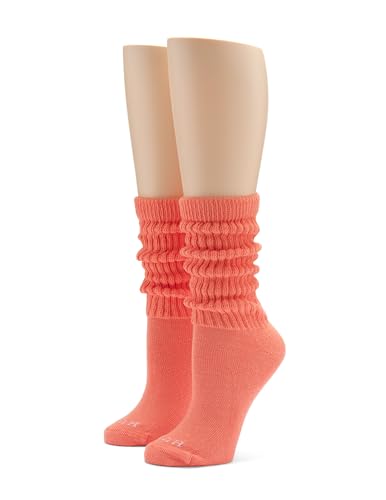 Image of HUE Women's Slouch Socks Crew Boot Chunky Ribbed Cotton Scrunch