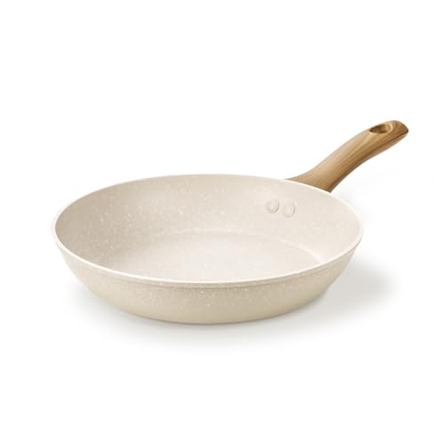 La Mejor Lista de Sarten de teflon más recomendados. 49 OSLIFE Sartenes Antiadherentes, Sartenes de Ceramica Libre de Tóxicos, Sartén con Mango Antiquemaduras de Cocina y Revestimiento Antiadherente