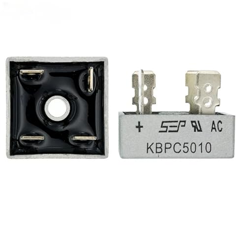 Diodo rectificador de potencia KBPC5010 50A 1000V pack de 2 para rendimiento eléctrico estable 2