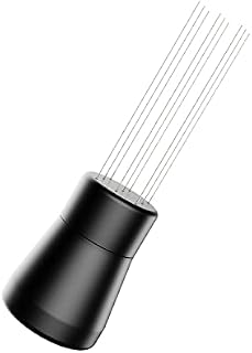Normcore WDT Distribution Tool V2-9 Prong Espresso Distribution Tool - Needle Espresso Stirrer I 0.3mm Thick Spring Wires - Espresso Coffee Stirrer - Anodized Aluminum Handle