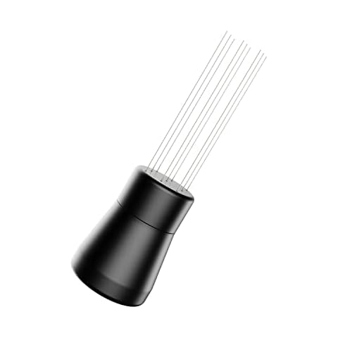 Normcore WDT Distribution Tool V2-9 Prong Espresso Distribution Tool - Needle Espresso Stirrer I 0.3mm Thick Spring Wires - Espresso Coffee Stirrer - Anodized Aluminum Handle Cover