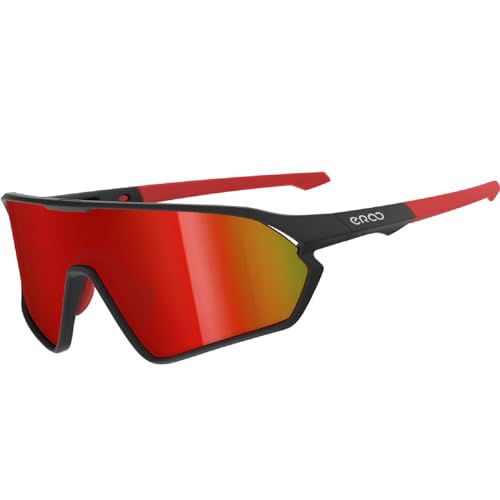 ER00 Eazyrun Polarisierte Sport-Sonnenbrille für Männer Frauen Jugendliche, Radfahren Laufen MTB Wandern Volleyball Skifahren 1206
