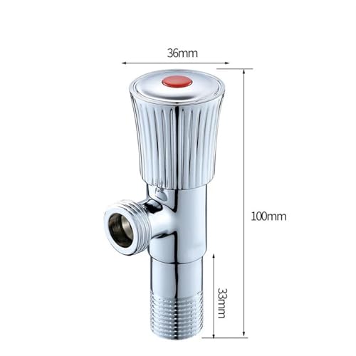 Robinet d'angle à trois voies pour interrupteur de lavabo et chauffe-eau