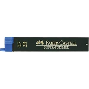 Faber Blister, 12 stuks, 0,7 mm, zwart HB
