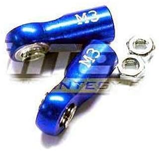 Integy RC Model T3243BLUE Alloy Ball End 3mm (2) for Stock 1/10 Revo, E-Revo, Summit & Slayer(Both) Shocks