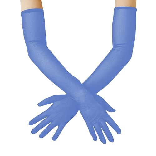 Gants en tulle multicolores maille extensible à offrir pour un costume de fête ou un mariage