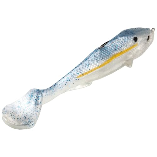 Strike King Final Copy Weedless Fishing Lure Pre-Rigged Soft Plastic Swimbait Sexy Shad 4 3/4-Inches 7/8-Ounce FCSWD475-590