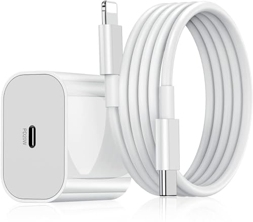 Image of Mudo 20W Original Charger & Cable Compatible With iPhone 14 /14Plus /14Pro /14 Promax 13 /13Pro /13Promax 12 /12Pro /12 /11 /X /Xr Series (Mfi-Certified), White