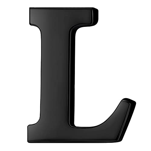 Image of HONEY BEAR Initial Alphabet Letter Lapel Pins Collar Badge Brooches for Mens /Womens Shirt Dress Decoration Black